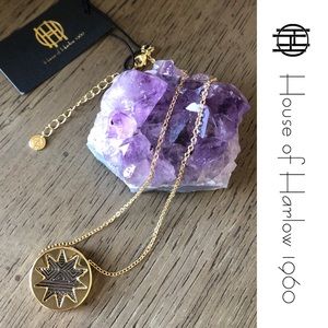 House of Harlow 1960 Small Etched Sunburst